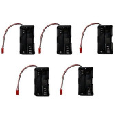 4 Cell Aa Battery Holder W/Jst Connector Receiver Battery Pack - 5 Pack - Apex Rc Products 2930
