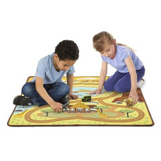 Melissa & Doug Round The Savanna Safari Activity Rug