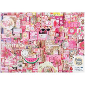 Cobble Hill Pink Jigsaw Puzzle (1000 Piece)