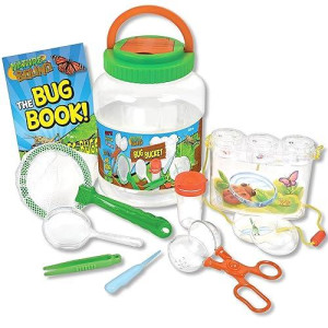 Nature Bound Bug Catcher With Habitat Bucket And 7 Piece Nature Exploration Set - Includes Critter Box, Activity Booklet, Net, Magnifier, Tweezers, Jar, Petri Dish, And More