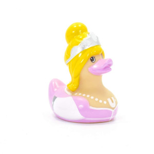 Pretty Princess (Mini) Rubber Duck Bath Toy By Bud Ducks | Elegant Gift Packaging - Prettier In Pink! | Child Safe | Collectable