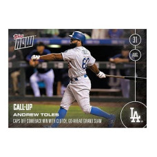 Mlb La Dodgers Andrew Toles (Call-Up) #413 Topps Now Trading Card
