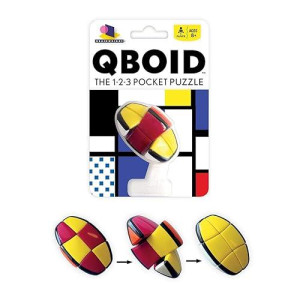 Brainwright - Qboid - The 1-2-3 Pocket Brain Teaser Fidget Puzzle