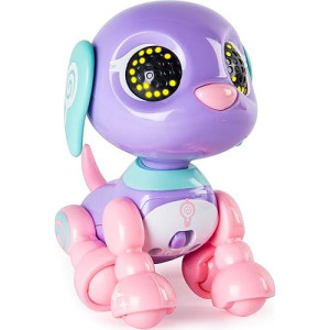 Zoomer Zupps Tiny Pups, Poodle Lollipop, Litter 3 - Interactive Puppy With Lights, Sounds And Sensors