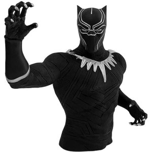 Marvel Black Panther Bust Bank Action Figure Multi-Colored, 4"