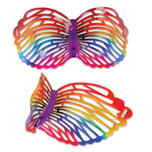 Rainbow Butterfly Plastic Glasses- 1 Pc.