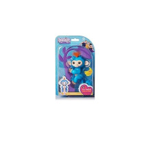 Fingerlings - Interactive Baby Monkey- Boris (Blue With Orange Hair) By Wowwee