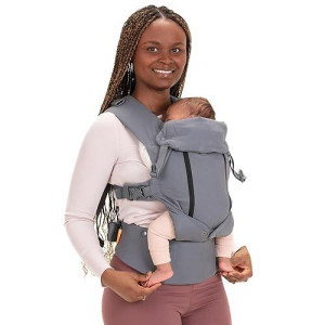 Beco Baby Carrier 8 Hybrid Newborn To Toddler (7-45Lbs) - All In 1 Mesh Toddler Carrier - Baby Carrier Backpack, Front And Hip Carrier With Adjustable Seat - Cooling Ergonomic Carrier (Dark Grey)