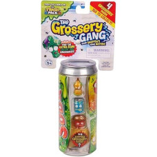 Grossery Gang Series 2 Rotten Soda Set Of 4 Surprise Grossery'S Includes Storage Can