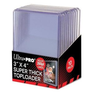 Ultra Pro Super Thick 260Pt Toploader 10Ct Pack 85238, One Size, Multi