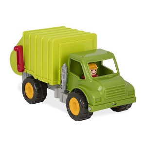 Battat - Green Recycling Truck - Classic Toddler Trucks - Eco-Friendly Toy - Soft Rubber Wheels - 18 Months + - Garbage Truck