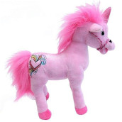 Snuggle Stuffs Girls Plush Magical Pink Unicorn Stuffed Animal, 11"