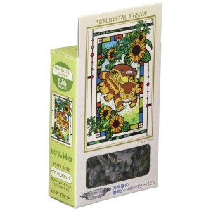 126 Pieces Jigsaw Puzzle Surrounded By My Neighbor Totoro Sunflower ?Art Crystal Jigsaw? (10 X 14.7 Cm)