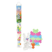Plus Plus - Mini Maker Tube - Bunny - 70 Piece, Construction Building Stem / Steam Toy, Interlocking Mini Puzzle Blocks For Kids