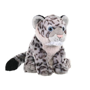 Wild Republic Snow Leopard, Cuddlekins, Stuffed Animal, 12 Inches, Gift For Kids, Plush Toy, Fill Is Spun Recycled Water Bottles