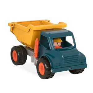 Battat - Yellow Dump Truck - Classic Toddler Trucks - Kids Construction Toys - Soft Rubber Wheels - 18 Months + - Dump Truck