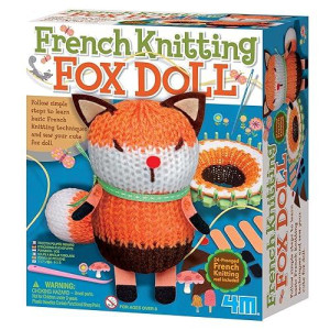 4M French Knit Fox Doll, For Boys & Girls Ages 3+