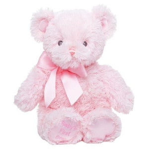 Bearington Pink Teddy Bear Plush, 12 Inch Stuffed Animal For Girls