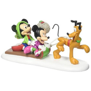 Department 56 Disney Village Pluto's Toboggan Ride Accessory Figurine (4057263) 5.5 Inch