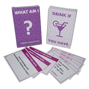 Hen Night Party games - What AM I Drink IF You Have - 2 games