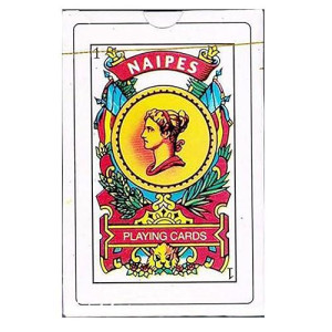 Naipes Real Spanish Playing Cards In Durable Plastic Case For Storage - Educational Product - Traditional Deck - Latin Tarot - Baraja Espaola - Play Truco Brisca