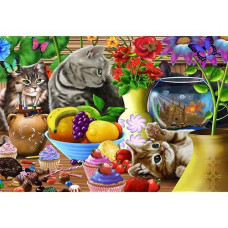 Curious Kittens Kid'S Jigsaw Puzzle 100 Piece