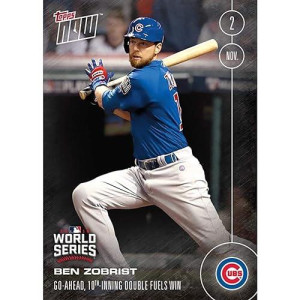Mlb Chicago Cubs Ben Zobrist #660 2016 Topps Now Trading Card