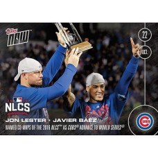 Mlb Chicago Cubs Javier Baez/Jon Lester #617 2016 Topps Now Trading Card