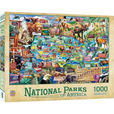 Masterpieces 1000 Piece Jigsaw Puzzle For Adults, Family, Or Kids - National Parks Puzzle - 19.25"X26.75"