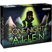 Bezier Games One Night Ultimate Alien, Fun Party Game For Large Groups, Fast-Paced Gameplay, Engaging Social Deduction, Hidden Roles & Bluffing, Great Game For Kids & Families