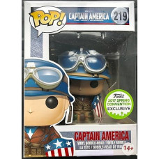 Funko Pop! Marvel #219 Captain America: The First Avenger Captain America (2017 Spring Convention Exclusive)