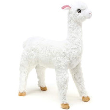 Alana The Alpaca - 30 Inch Tall Stuffed Animal Big Plush Llama - By Tiger Tale Toys