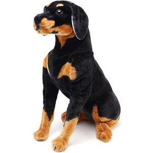 Viahart Robbie The Rottweiler - 26 Inch Tall Stuffed Animal Plush Dog - By Tiger Tale Toys