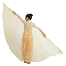 Munafie Halloween Costumes Belly Dance Isis Wings For Children Kids White