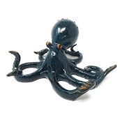 Green Tree Products Blue Octopus Figurine, 6.5 Inches Wide