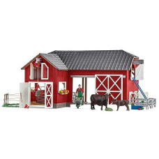 Schleich Farm World, Toys For Boys And Girls Ages 3-8, 27-Piece Playset, Large Toy Barn With Farm Accessories