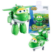 Super Wings - Transforming Mira Toy Airplane Figure | 5" Scale | Fun Toy For 3 4 5 Year Old Boys And Girls | Preschool Kids Birthday Gift, Green (Yw710280)