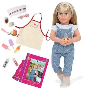 Our Generation Doll By Battat- Lorelei 18" Deluxe Posable Ice Cream Fashion Doll With Book & Accessories- For Age 3 Years & Up