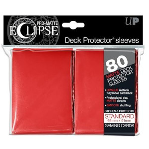 Ultra Pro Ultra ProACCPRO053-Red Abysse 80-Count PC Matte Eclipse Standard Deck Protectors