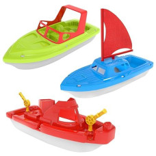 Toy Boats, 3 Pcs Boat Bath Toy Toddler Pool Toys, Toy Boats For Water Play Plastic Toy Boats For Toddlers 1-3