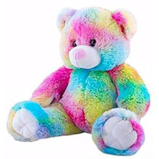 Cuddly Soft 16 Inch Stuffed Rainbow Bear - We Stuff 'Em...You Love 'Em!