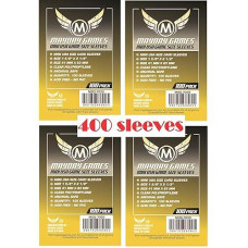 Mayday Games 7039 Clear Sleeves 41X63Mm Mini Usa Size (4X100 Pack, 400 Sleeves)