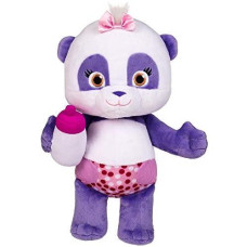 Snap Toys Word Party - Lulu 10" Stuffed Plush Snuggle And Play Baby Panda With Bottle - From The Netflix Original Series - 18+ Months