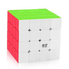 D-Fantix Qytoys Qiyuan S 4X4 Speed Cube Stickerless Cube 4X4X4 Magic Puzzle Toys Educational Gifts For Kids