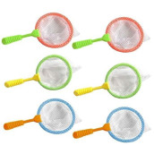 Shindel Durable Kids Bug Catcher Nets, 6Pcs Insect Collecting Net Bath Toy Adventure Tool Early Learning Tool For Specimen Observation