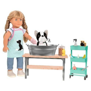 Our Generation By Battat- Dog & Pet Grooming Salon Play Set For 18 Dolls- For Age 3 Years & Up