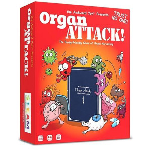 The Awkward Yeti Organ Attack! Card Game, A Family Fun Game For Kids And Adults - Funny Playing Cards For Game Nights With Family Of Kids And Teens