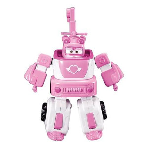 Super Wings - 7' Dizzy'S Rescue Tow With 2' Pink Transform-A-Bot Mini Figure,Transforming Airplane Toy Vehicle Set,Toy For 3 4 5 Year Old Boys And Girls,Us720314