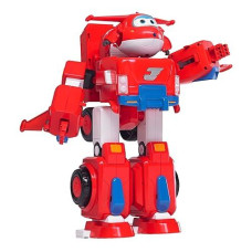 Super Wings 14" Transforming Jett'S Super Robot Airplane | Action Figure | Ages 3-5 | Birthday Gift | Lights & Sounds