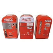 Coca-Cola Vending Machine Tin Banks (Set Of 3)